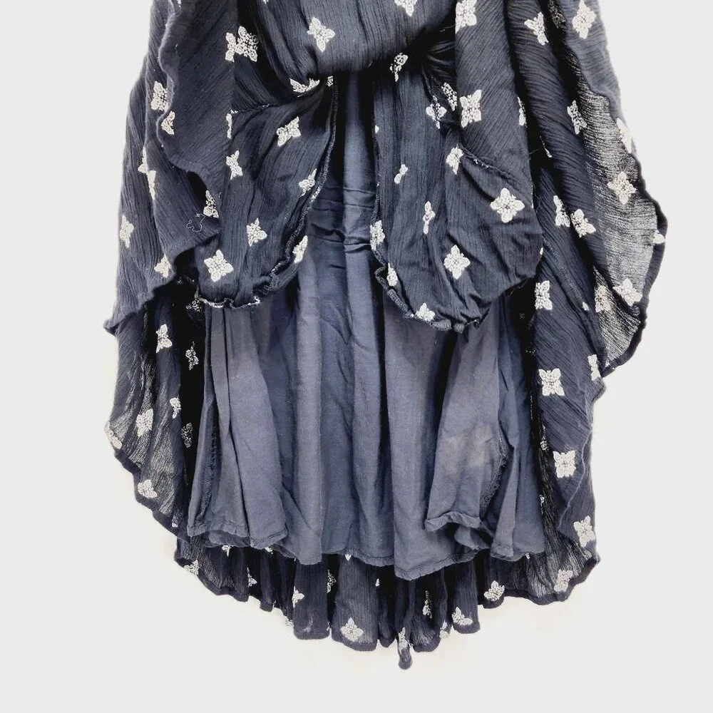 Free People Dress Womens Sleeveless Black & White Print Rayon Blend Size S - Picture 9 of 13